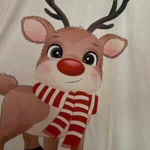 Men’s Reindeer Long Sleeve Christmas Shirt and Pants Set